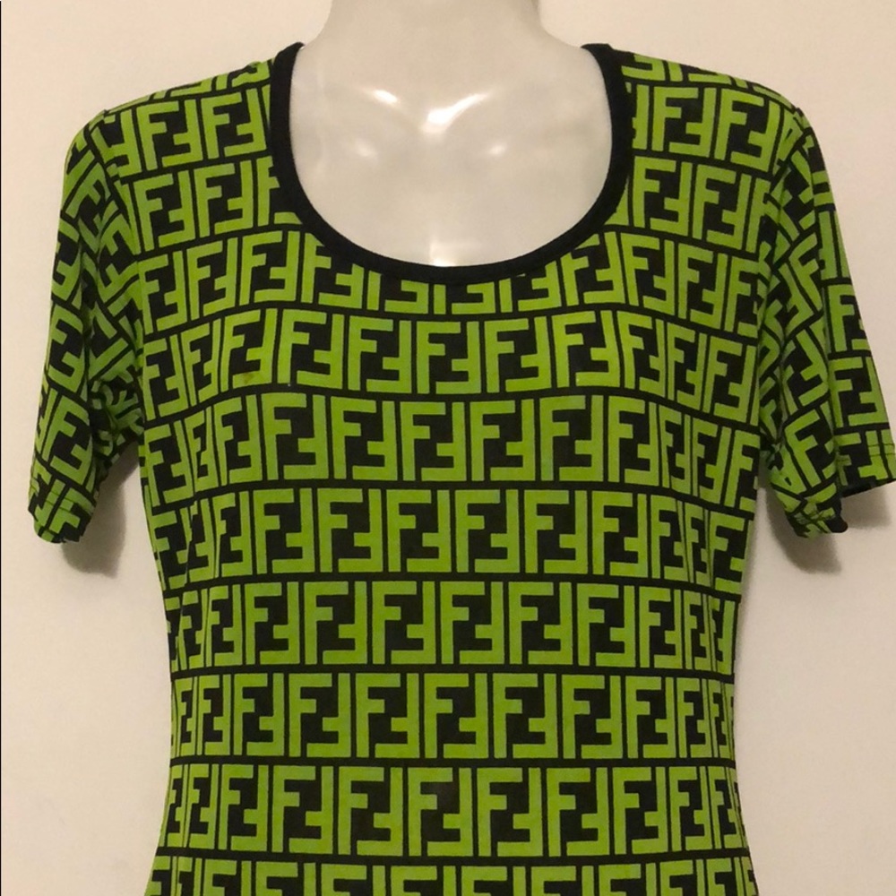 Gorgeous Vintage FENDI Zucca Nylon Monogram Dress